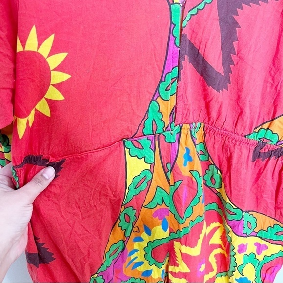 Rhode Red Boho Print Jumpsuit Casual Size Medium - Picture 7 of 10